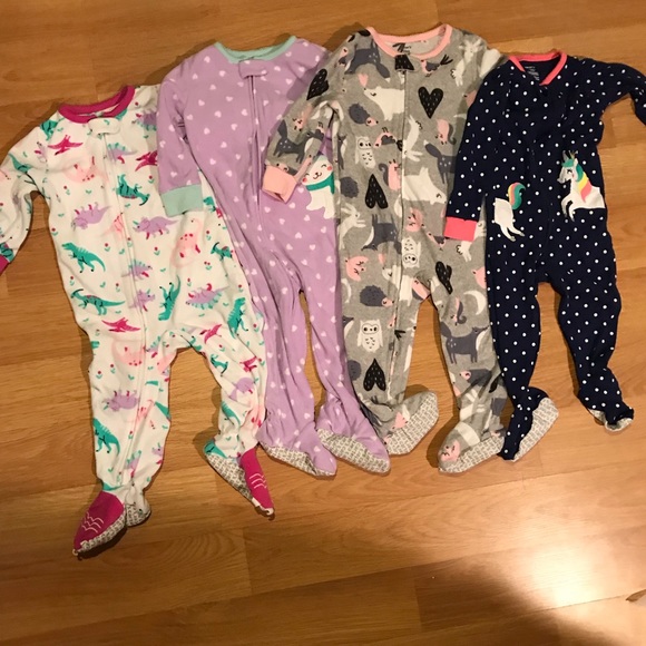 footie pajamas with grips